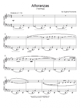 page one of Anoranzas (Educational Piano)