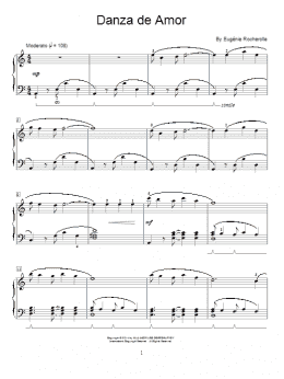 page one of Danza De Amor (Educational Piano)