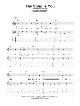 page one of The Song Is You (Solo Guitar Tab)