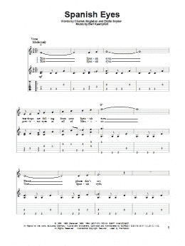 page one of Spanish Eyes (Solo Guitar)