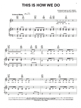 page one of This Is How We Do (Piano, Vocal & Guitar Chords (Right-Hand Melody))