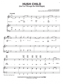 page one of Hush Child (Get You Through The Silent Night) (Piano, Vocal & Guitar Chords (Right-Hand Melody))