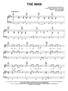 page one of The Man (Piano, Vocal & Guitar Chords (Right-Hand Melody))