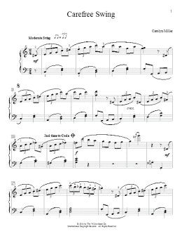 page one of Carefree Swing (Educational Piano)