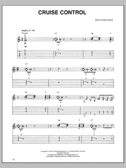 page one of Cruise Control (Guitar Tab)