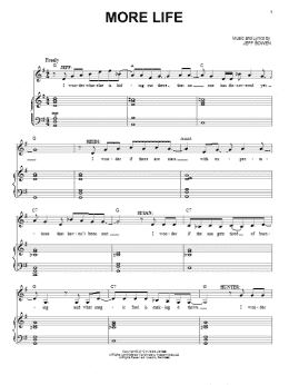 page one of More Life (Piano & Vocal)