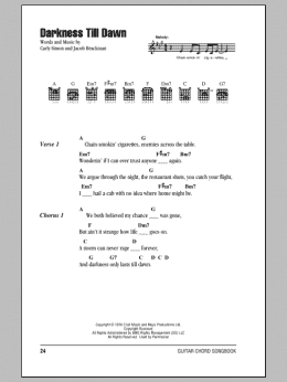 page one of Darkness Till Dawn (Guitar Chords/Lyrics)