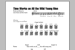 page one of Time Works On All The Wild Young Men (Guitar Chords/Lyrics)
