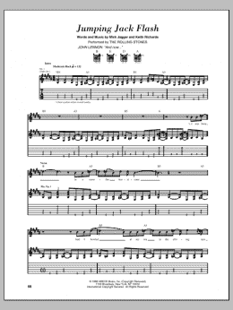 page one of Jumpin' Jack Flash (Guitar Tab)