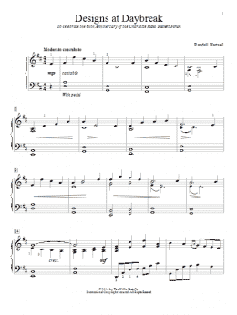 page one of Designs At Daybreak (Educational Piano)