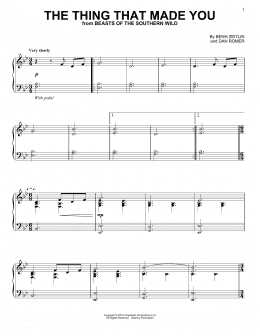 page one of The Thing That Made You (Piano Solo)