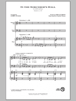 page one of In The Sorcerer's Hall (SATB Choir)