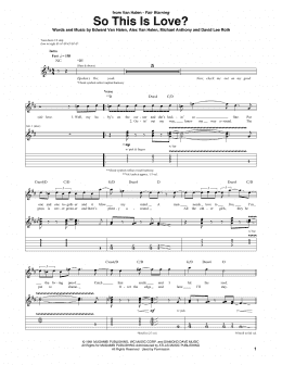 page one of So This Is Love? (Guitar Tab)