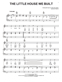 page one of The Little House We Built (Piano, Vocal & Guitar Chords (Right-Hand Melody))