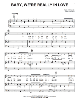 page one of Baby, We're Really In Love (Piano, Vocal & Guitar Chords (Right-Hand Melody))