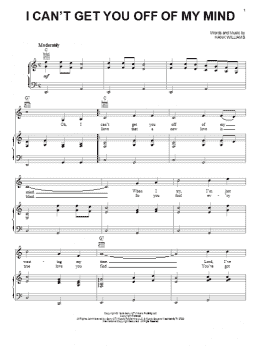 page one of I Can't Get You Off Of My Mind (Piano, Vocal & Guitar Chords (Right-Hand Melody))