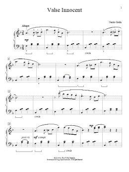 page one of Valse Innocent (Piano Solo)