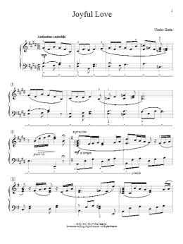page one of Joyful Love (Piano Solo)