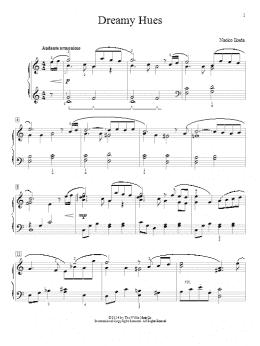 page one of Dreamy Hues (Piano Solo)
