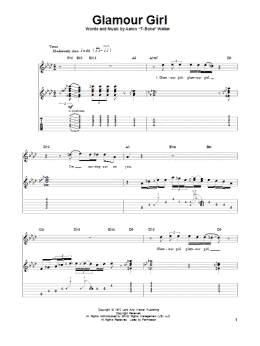 page one of Glamour Girl (Guitar Tab (Single Guitar))