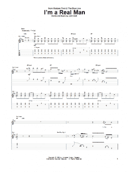 page one of I'm A Real Man (Guitar Tab)