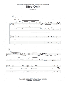 page one of Step On It (Guitar Tab)