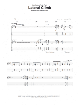 page one of Lateral Climb (Guitar Tab)