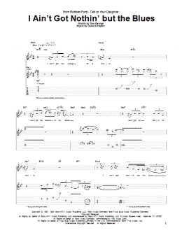 page one of I Ain't Got Nothin' But The Blues (Guitar Tab)