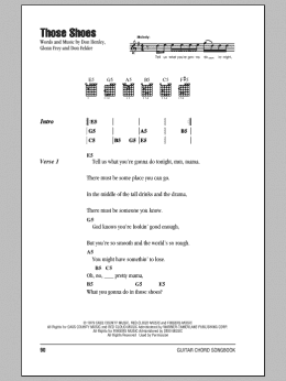 page one of Those Shoes (Guitar Chords/Lyrics)