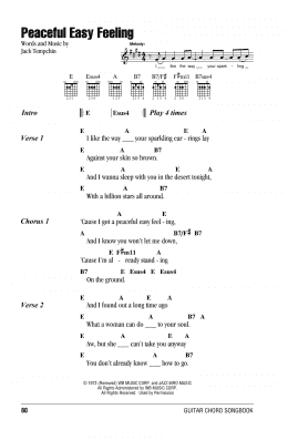 page one of Peaceful Easy Feeling (Guitar Chords/Lyrics)