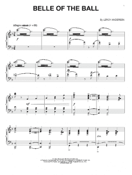 page one of Belle Of The Ball (Piano Solo)