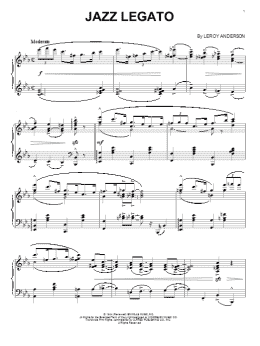 page one of Jazz Legato (Piano Solo)