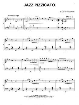 page one of Jazz Pizzicato (Piano Solo)