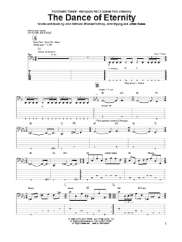 page one of The Dance Of Eternity (Bass Guitar Tab)