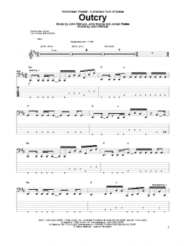 page one of Outcry (Bass Guitar Tab)