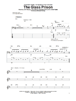 page one of The Glass Prison (Bass Guitar Tab)