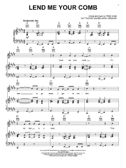 page one of Lend Me Your Comb (Piano, Vocal & Guitar Chords (Right-Hand Melody))