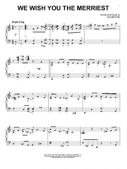 page one of We Wish You The Merriest (Piano Solo)