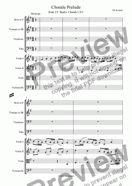 page one of Chorale Prelude