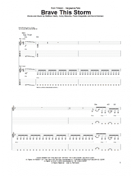 page one of Brave This Storm (Guitar Tab)