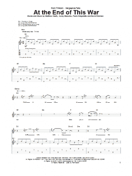 page one of At The End Of This War (Guitar Tab)