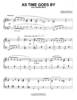 page one of As Time Goes By (Piano Solo)
