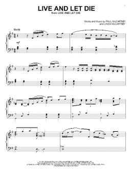 page one of Live And Let Die (Piano Solo)
