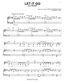 page one of Let It Go (from Frozen) (Piano & Vocal)