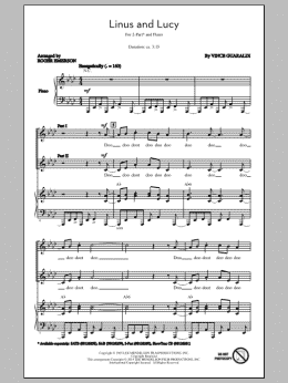 page one of Linus And Lucy (2-Part Choir)