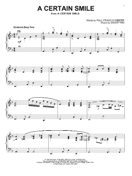 page one of A Certain Smile (Piano Solo)
