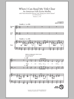page one of When I Can Read My Title Clear (SATB Choir)