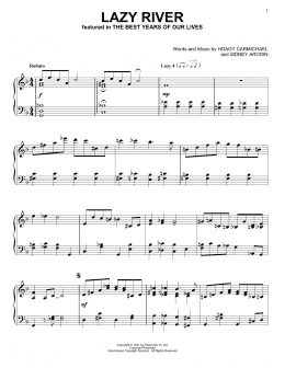 page one of Lazy River (Piano Solo)