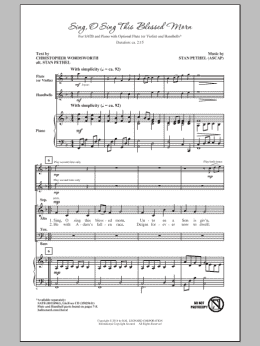 page one of Sing, O Sing This Blessed Morn (SATB Choir)