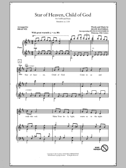 page one of Star Of Heaven, Child Of God (SATB Choir)
